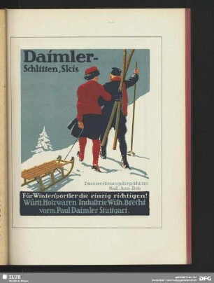 Daimler Schlitten, Skis