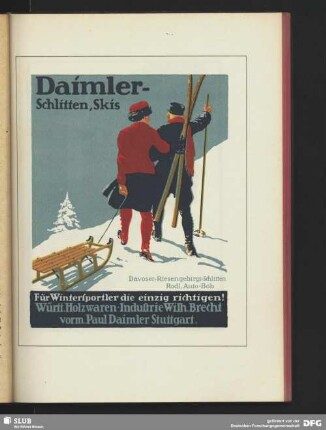 Daimler Schlitten, Skis