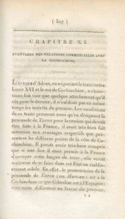 Chapitre XI. Avantages des relations commerciales avec la Cochinchine