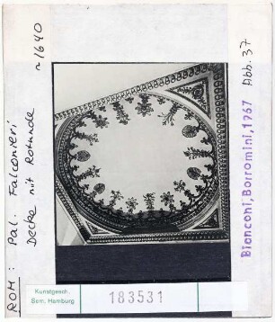 Rom: Palazzo Falconieri, Decke