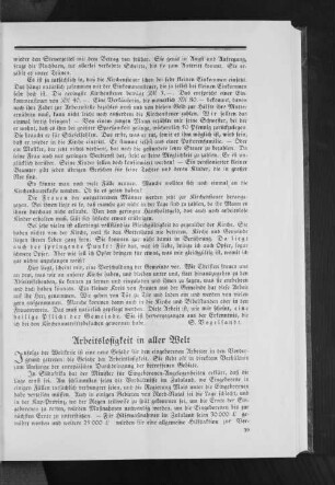 Arbeitslosigkeit in aller Welt