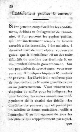 Établissemens publics & autres