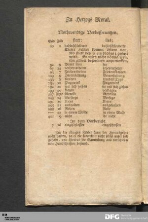 Nothwendige Verbesserungen.