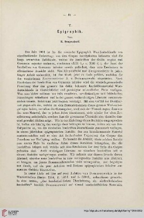 1: Epigraphik