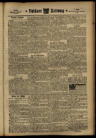 Zweite Ausgabe vom Montag, den 04. März 1912.