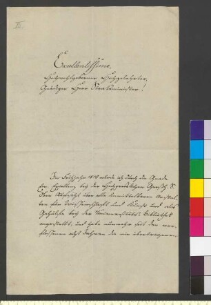 Brief von Weller, Christian Ernst Friedrich an Goethe, Johann Wolfgang von