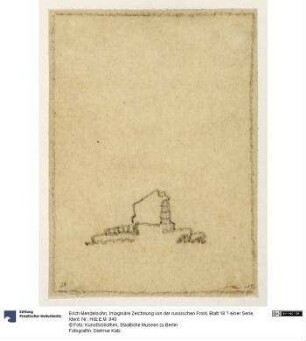 Imaginäre Zeichnung von der russischen Front, Blatt 18 ? einer Serie