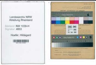 Entnazifizierung Hildegard Hoefer , geb. 13.02.1922 (Bibliothekarin)