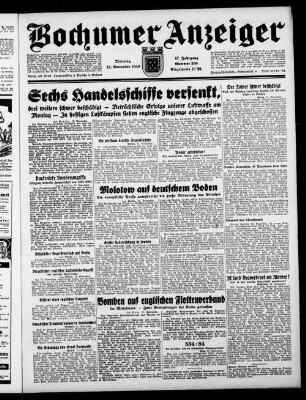 Bochumer Anzeiger. 1934-1944