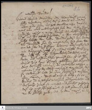 Brief von Johann Hieronymus Wiegleb an August Hermann Francke.