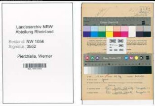 Entnazifizierung Werner Pierchalla , geb. 01.01.1922 ()