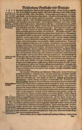 Der ... Theyl Ordenlicher Beschreibunge vnnd Verzeychnisse allerley fürnemer Händel so sich ... bey Regierung ... Keyser Carls des Fünfften ... zugetragen, 1