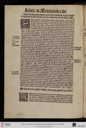 Liber X.: de anima s potentiis eiusnem […]