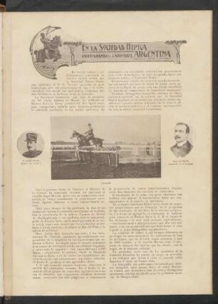 En la sociedad hípica : Preparando el carrousel Argentina