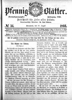 No. 34, Sonnabend, den 18. August