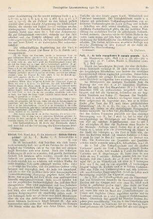 79-80 [Rezension] Strack, Hermann, Jüdische Geheimgesetze?