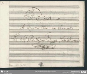 Dixit Dominus - Mus.2973-D-30 : V (4), strings, bc - B|b; BurG II/18