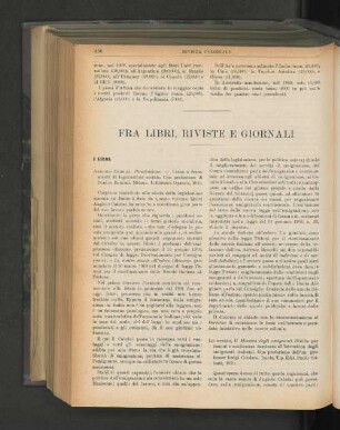Fra Libri, Riviste E Giornali.