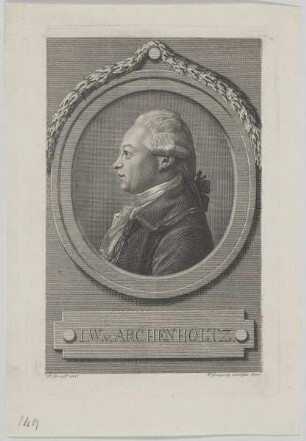 Bildnis des I. W. v. von Archenholtz