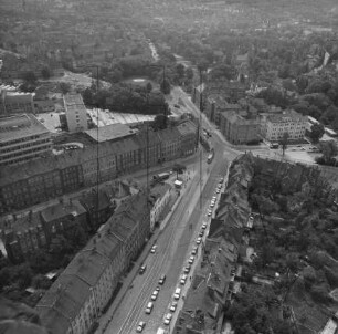 Gothaer Platz in der Erfurter Brühlervorstadt : Blickrichtung Südosten