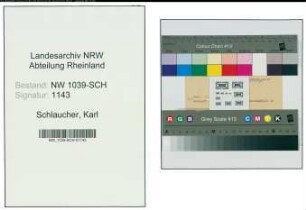 Entnazifizierung Karl Schlaucher , geb. 00.00.0000 (Bergmann)
