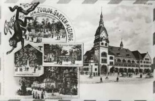 Gruss aus dem Zoolog. Garten in Leipzig [Historische Postkarte aus dem Leipziger Zoo]