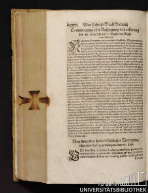 Von zweierley underschiedlicher Bewegung/schweren Last zugeweltigen/das VIII. Cap.