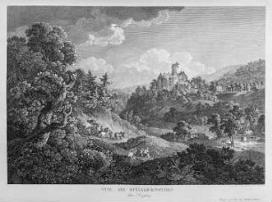Scharfenstein : Scharfenstein, Lastfuhrwerk, Radierung