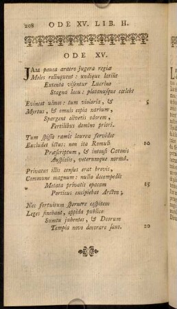 208-217, Ode XV.