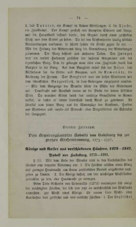 Vierter Zeitraum. Vom Regierungsantritte Rudolfs von Habsburg bis zur großen Kirchentrennung, 1273-1517