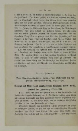 Vierter Zeitraum. Vom Regierungsantritte Rudolfs von Habsburg bis zur großen Kirchentrennung, 1273-1517