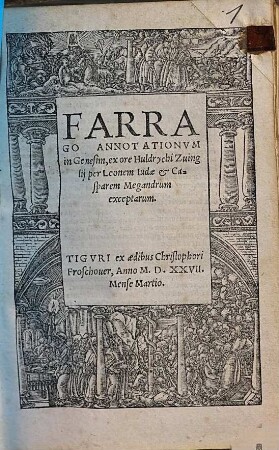 Farrago annotationum in Genesim
