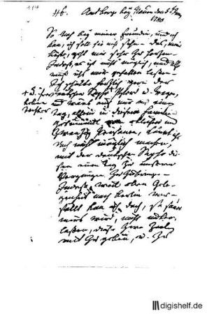 114: Brief von Johann Wilhelm Ludwig Gleim an Anna Louisa Karsch