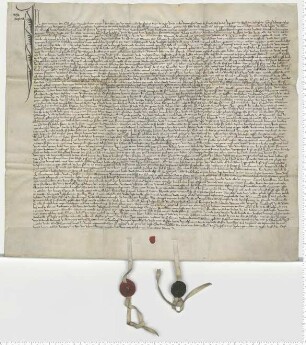 Testament der Gesche, Witwe des Bürgers Hans Hennynghes, geborene Reynstorppes, besiegelt durch die Ratsmannen Did. Doringh und Meyne Tobingh; sittengeschichtlich bedeutsam.