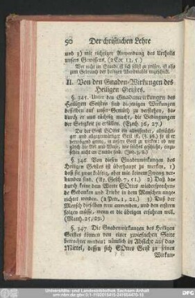 II. Von den Gnaden-Wirkungen des Heiligen Geistes.