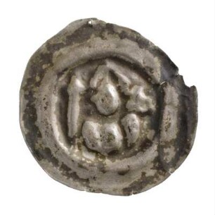Münze, Brakteat, 14. Jh.