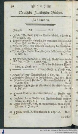 Deutsche Juridische Bücher.
