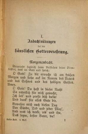 Volks-Andachten : ein Gebet- und Gesangbuch für katholische Christen ; zugleich Andachts-Buch der vereinigten Marianischen Bundesbruderschaft, welche mit Genehmigung des bischöfl. Ordinariats Augsburg in Kempten besteht