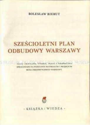 Buch über den Wiederaufbau Warschaus 1949-1955