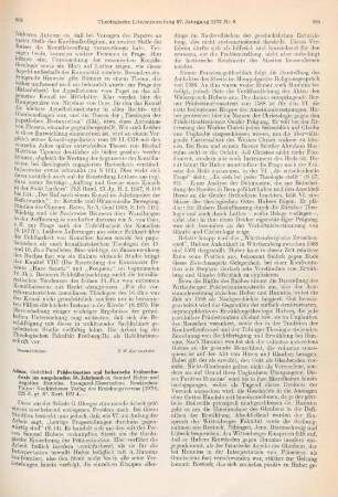 605-607 [Rezension] Adam, Gottfried, Prädestination und lutherische Frühorthodoxie im ausgehenden 16. Jahrhundert