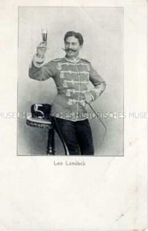 Porträt des Schauspielers und Sängers Leo Landeck