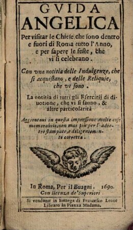 Guida angelica perpetua per visitar le chiese di Roma