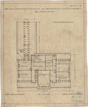 Fischer, Theodor; Blaichach; Haus Gradner - Grundriss DG