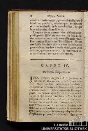 Caput IV. De Junone ejusque liberis.