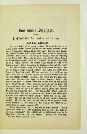 I. Einleitende Unterredungen