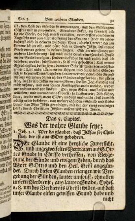 31-51, Das 5. - 7. Capitel
