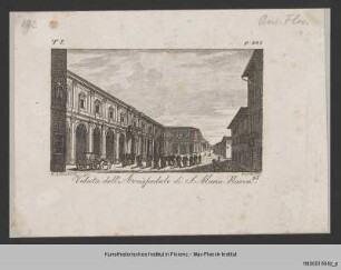 Vedute pittoresche della Toscana, Band 1 : Vedute des Ospedale di Santa Maria Nuova in Florenz
