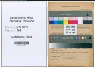 Entnazifizierung Franz Aufterbeck , geb. 12.04.1901 (Kaufmann)