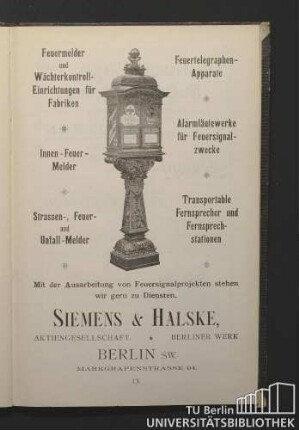 Siemens & Halske, Aktiengesellschaft.