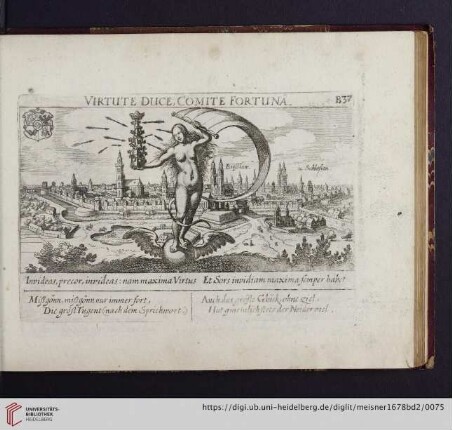 B37. Breßlau in Schlesien, "Virtute duce, comite fortuna"